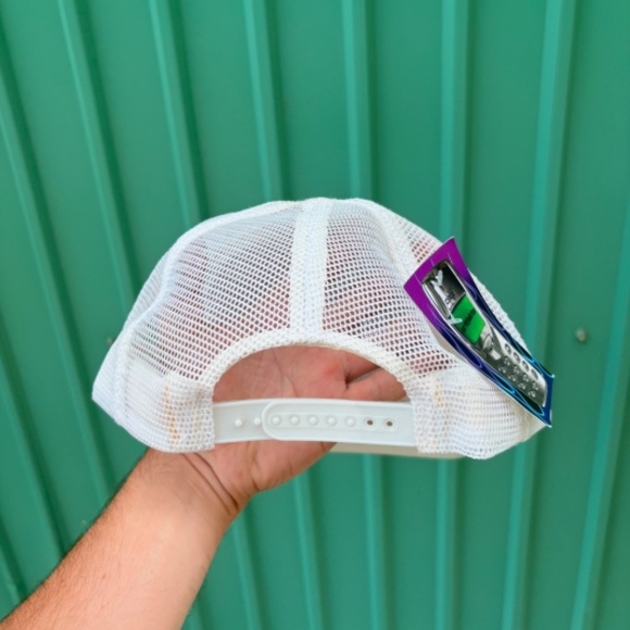 Vintage BUICK Cars trucker hat patch snapback mesh white foam rope racing - Picture 4 of 6